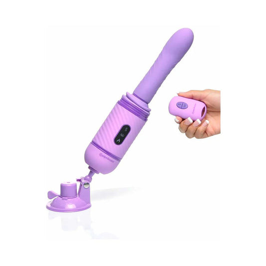 Pipedream Fantasy For Her Love Thrust-Her Rechargeable Silicone Thrusting Vibrator Purple