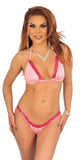 BABY PINK SEQUIN THONG & BRA SET