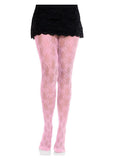 Leg Avenue Bow Net Tights - Pink - O/S