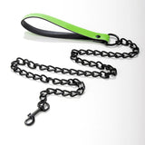 LIME GREEN COLOR BONDAGE COLLAR WITH LEASH