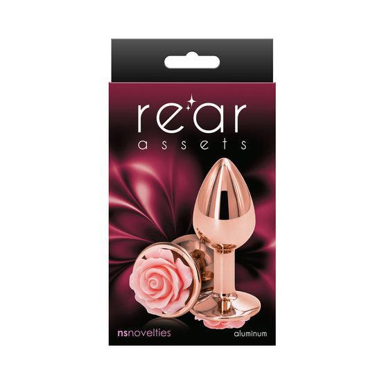 Rear Assets Rose Anal Plug Small Pink