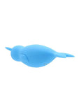 Unihorn of the Sea Neigh Mo The Narwhal Rechargeable Silicone Vibrator - Blue