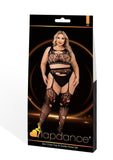 2PC CROP TOP & GARTER HOSE SET