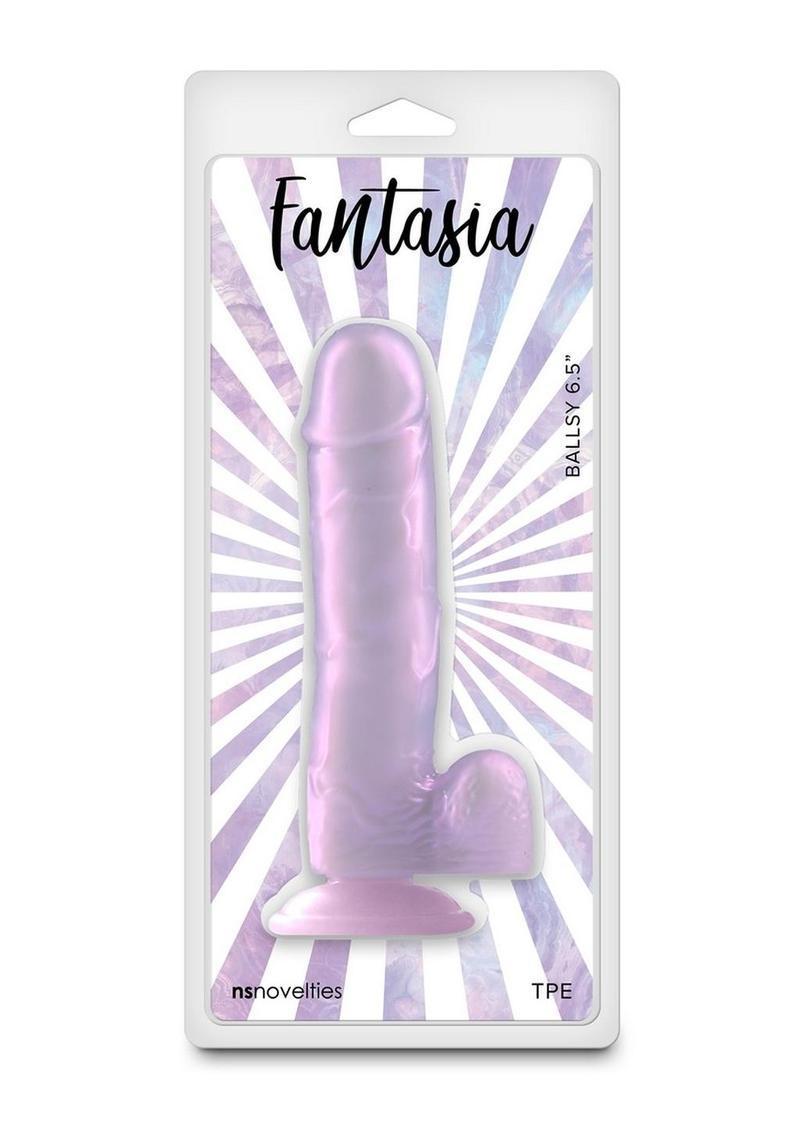 Fantasia Ballsy Dildo 6.5in - Purple