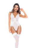 Mapale White Lace Teddy