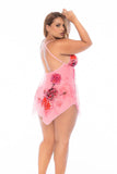 MAPALE BLUSHING PETAL BABYDOLL AND THONG
