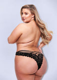 CROTCHLESS STRAPPY BRAZILIAN BIKINI