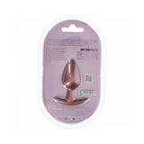 Ouch! Smooth Silicone Anal Plug Medium 3.1 in. Rose Gold