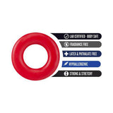 Blush Stay Hard Donut Rings Cockring 2-Pack Red