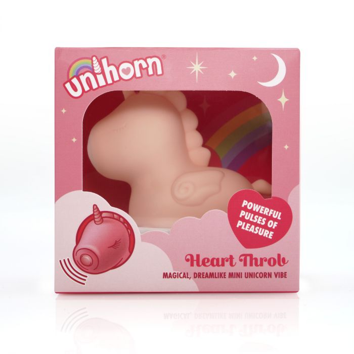 Unihorn Heart Throb The Pulsing One Silicone Clitoral Stimulator - Pink
