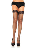 STAY UP LYCRA FISHNET W/LACE TOP THIGH HI