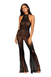 0468-BLK - FLAIR LEG BODYSTOCKING DMD