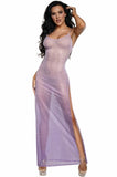 Dreamgirl Ombre Lily Glitter Mesh Gown - BOXED