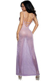 Dreamgirl Ombre Lily Glitter Mesh Gown - BOXED
