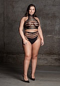 Carpo XLVI - Two Piece with Turtleneck, Crop Top and Pantie